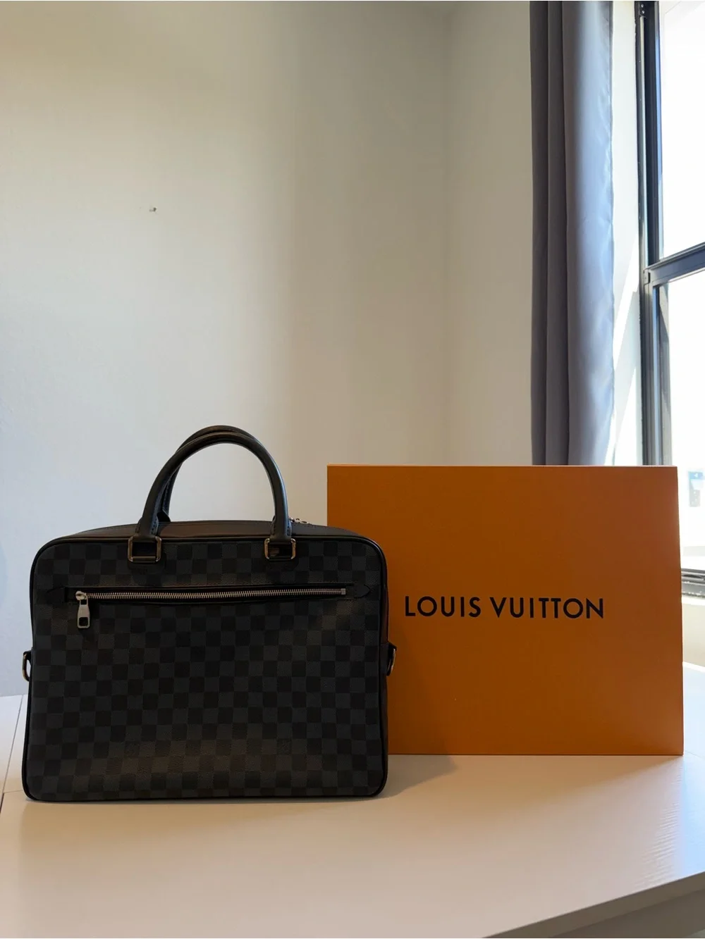 Louis Vuitton Orange Box with Black Logo